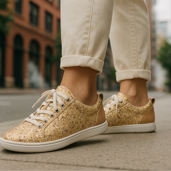 UGG KARINE CHUNKY GLITTER GOLD MULTI SHOES Women’s 10 - Picture 2 of 15